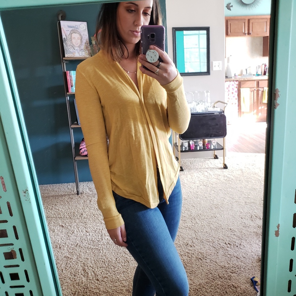 Mustard Yellow Cardigan from Urban Outfitters
